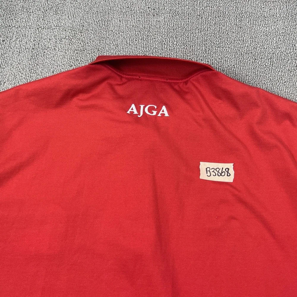 Ralph Lauren Polo Shirt Adult Large Red Big Pony Golf Golfing Casual Preppy Mens